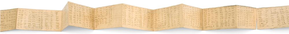 Sinhalese palm-leaf manuscript astrological calendar