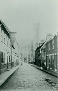 Highgate looking towards Beverley Minster. c.1880 (archive ref PH-5-1)