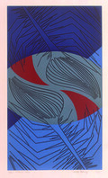 Permuta III     Autor: Edith Behring Ano: 1971 TÃ©cnica: Linoleogravura  DimensÃ£o: 52cm x 30cm