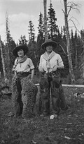 "Ladies in chaps"
