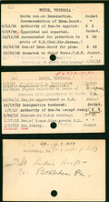 Victoria White's Nurse Corps Index Cards