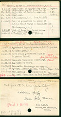 Lena Higbee's Nurse Corps Index Cards