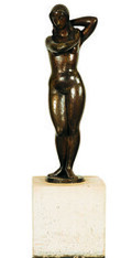 Mulher Nua Autor: Alfredo Ceschiatti Ano:1970 TÃ©cnica: escultura em bronze DimensÃ£o: 150cm x 47cm x 35cm