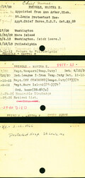 Martha Pringle's Nurse Corps Index Cards