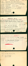 Ada M. Pendleton's Nurse Corps Index Cards