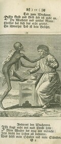 Death dances with a moneylender