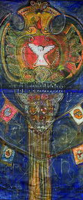 Santos de Junho Autor: PÃ©ricles Rocha Ano: 2005  TÃ©cnica: Ã“leo sobre lona  DimensÃµes: 320cm x 155cm