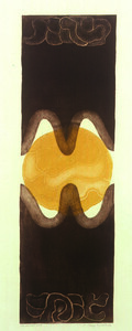 GerminaÃ§Ã£o da vida Autor: Thereza Miranda Ano: 1972 TÃ©cnica: Calcografia. Ãgua-tinta e Ãgua-forte (4/30) DimensÃ£o: 75cm x 20cm