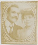 Small framed portrait of Axel and Mary GallÃ©n, probably from their trip to France, 1904; print 1 of the photograph.
