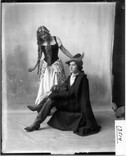 Bessie Hannah and Thankful Carver in Oxford High School operetta 1914
