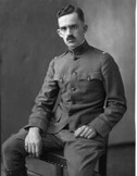Portrait photograph of Parke G. Smith, M.D. in military uniform 1918
