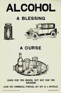 Temperance poster promoting the prohibition of alcohol