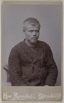 Johan Fredrik Stenberg, arrested for fighting, in Pori, 1895.