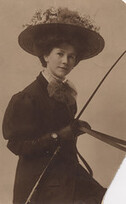 Woman traveller, date unknown