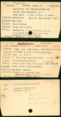 Della Knight's Nurse Corps Index Cards