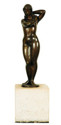 Mulher Nua Autor: Alfredo Ceschiatti Ano:1970 TÃ©cnica: escultura em bronze DimensÃ£o: 150cm x 47cm x 35cm