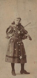 Portrait of girl with violin, date unknown