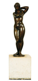 Mulher Nua Autor: Alfredo Ceschiatti Ano:1970 TÃ©cnica: escultura em bronze DimensÃ£o: 150cm x 47cm x 35cm