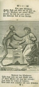 Death dances with a moneylender