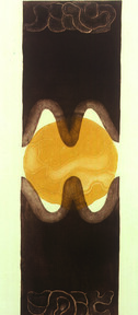 GerminaÃ§Ã£o da vida Autor: Thereza Miranda Ano: 1972 TÃ©cnica: Calcografia. Ãgua-tinta e Ãgua-forte (4/30) DimensÃ£o: 75cm x 20cm