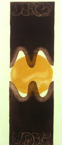 GerminaÃ§Ã£o da vida Autor: Thereza Miranda Ano: 1972 TÃ©cnica: Calcografia. Ãgua-tinta e Ãgua-forte (4/30) DimensÃ£o: 75cm x 20cm