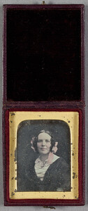 Daguerreotype by Antoine Claudet. Portrait of a  woman.