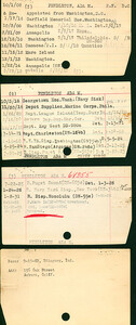 Ada M. Pendleton's Nurse Corps Index Cards
