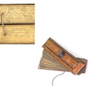 Sinhala palm-leaf medical manuscripts, cover and two leaves