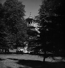 The Old Helsinki Church and churchyard in August 1947