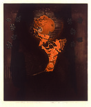 Primavera 70 Autor: Hans Grudzinski Ano: 1970 TÃ©cnica: Calcografia. Ãgua-tinta e Ãgua-forte DimensÃ£o: 39cm x 33cm