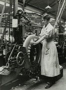 British women rubber workers in Lancashire forming the foundation for the tread