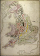 A delineation of the Strata of England and Wales, with part of Scotland; exhibiting the Collieries and Mines, the Marshes and Fen Lands originally overflowed by the sea, and the varieties of Soil ... By W. Smith. (Geological Table of British Organized Fos