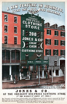 Jones & Co. of the crescent one price clothing store, No. 200 Market Street, above 6th Phila., [ca. 1855]