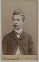 Portrait of Filip GallÃ©n, Akseli Gallen-KallelaÂ´s brother in Helsinki, 1887.
