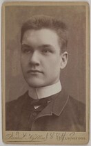 Portrait of the 19-year-old Axel GallÃ©n, Helsinki, 1884; print 1 of the photograph.