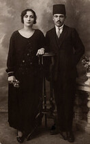 Husband and wife, early 1920s.