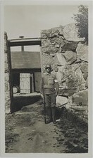 A guard at the front of bastion Wrede