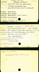 Martha Pringle's Nurse Corps Index Cards