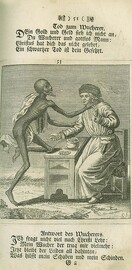 Death dances with a moneylender