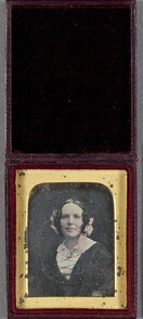 Daguerreotype by Antoine Claudet. Portrait of a  woman.