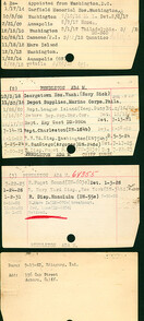 Ada M. Pendleton's Nurse Corps Index Cards
