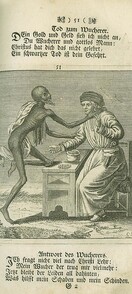Death dances with a moneylender