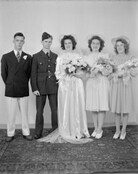 Sheppard Wedding Party, about 1940-1945