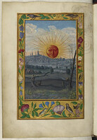 Splendor Solis - caption: 'Sun with human face rising'