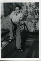 Armenian man by staircase,