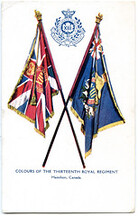 Colours of the Thirteenth Royal Regiment, Hamilton, Canada, n.d.