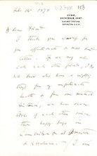 [Letter, Charles R. Darwin to William Darwin Fox, February 14, 1878 Page 1]