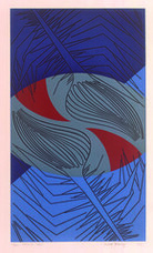 Permuta III     Autor: Edith Behring Ano: 1971 TÃ©cnica: Linoleogravura  DimensÃ£o: 52cm x 30cm