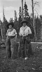 "Ladies in chaps"