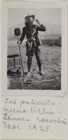 Akseli Gallen-Kallela dressed as a "wild west desperado" in Taos, New Mexico, 1925.